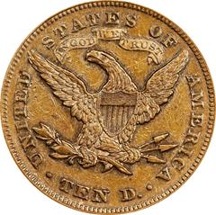 Picture of 1869 LIBERTY HEAD $10 AU55 