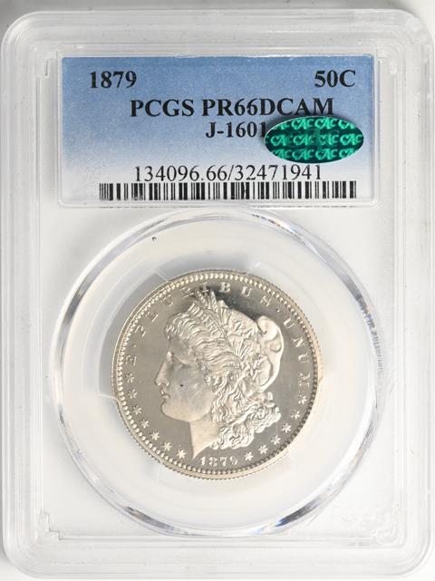 Picture of 1879 MORGAN 50C JUDD-1601, JUDD-1601 PR66 Deep Cameo