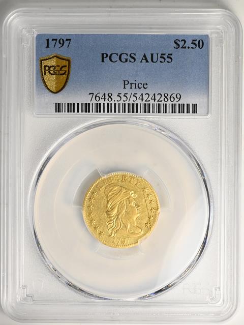 Picture of 1797 DRAPED BUST $2.5 AU55 