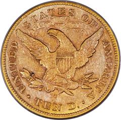 Picture of 1877-CC LIBERTY HEAD $10 AU50 