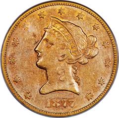 Picture of 1877-CC LIBERTY HEAD $10 AU50 