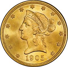 Picture of 1905 LIBERTY HEAD $10 MS67 