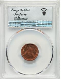 Picture of 1876 $2 1/2 J-1480 PR65 Red Brown