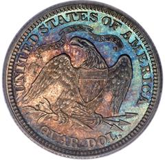 Picture of 1869 LIBERTY SEATED 25C, MOTTO MS66 