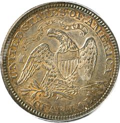 Picture of 1873 LIBERTY SEATED 25C, NO ARROWS, CLOSED 3 AU58 