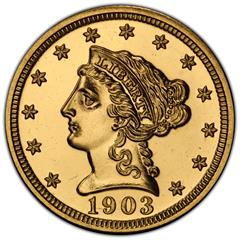 Picture of 1903 LIBERTY HEAD $2.5 PR66 
