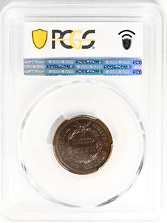 Picture of 1842 BRAIDED HAIR 1/2C, RESTRIKE PR65 Red Brown