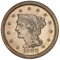 Picture of 1868 10C J-647 PR67+ 