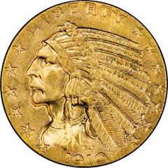 Picture of 1910-S INDIAN HEAD $5 MS65 