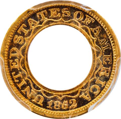 1852 GOLD $1, J-145 THICK