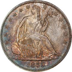 Picture of 1859 LIBERTY SEATED 50C, NO MOTTO MS66 