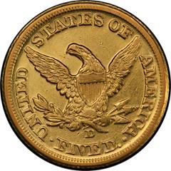 Picture of 1861-D LIBERTY $5 AU55 