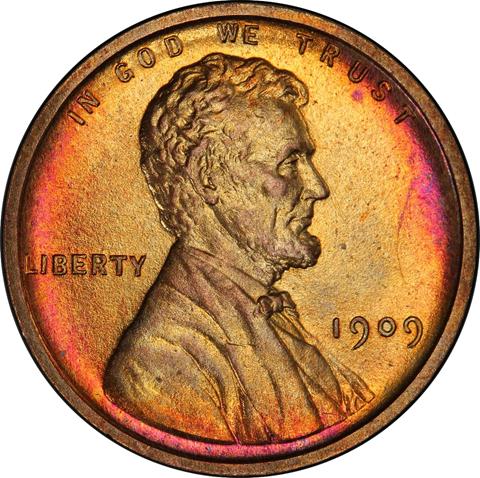 Picture of 1909 VDB LINCOLN MATTE 1C PR66 Red