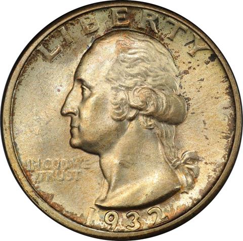 Picture of 1932-D WASHINGTON 25C MS65+ 