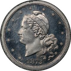 Picture of 1872 AMAZONIAN $3 J-1237, ALUMINUM PR65 Cameo
