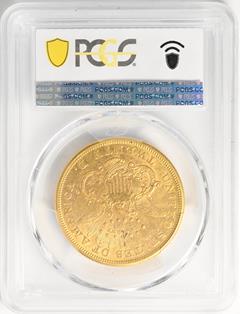 Picture of 1871-CC LIBERTY HEAD $20 AU55 