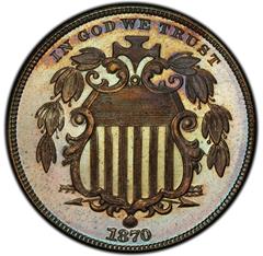 Picture of 1870 5C J-805 PR67 Brown
