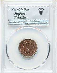 Picture of 1873 SHIELD 5C, J-1264 PR66+ Red Brown