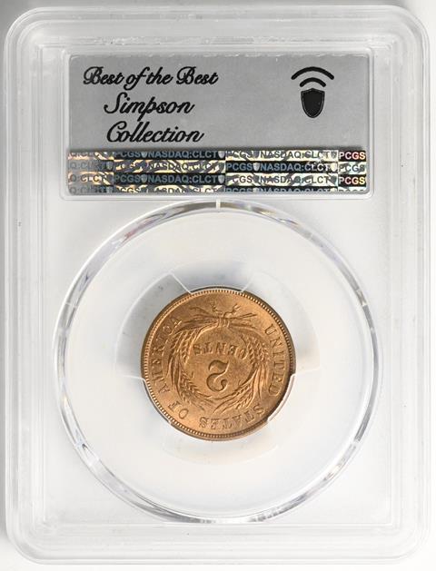 Picture of 1868 2C MS66 RD