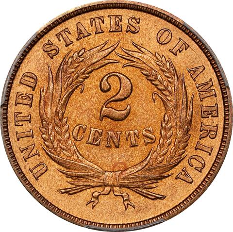 Picture of 1868 2C MS66 RD