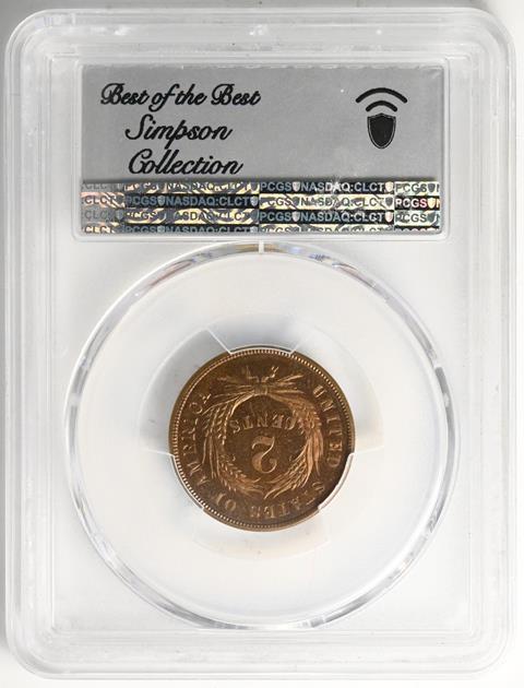 Picture of 1872 2C MS66 RD