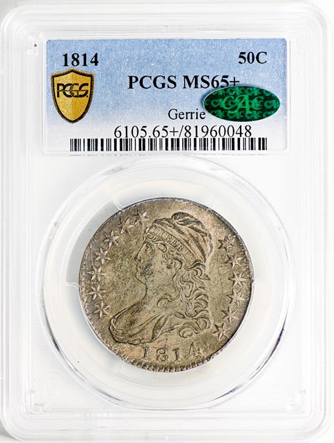 Picture of 1814 CAPPED BUST 50C MS65+ 