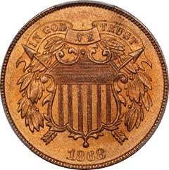Picture of 1868 2C MS66 Red