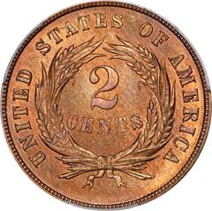 Picture of 1872 2C MS66 Red