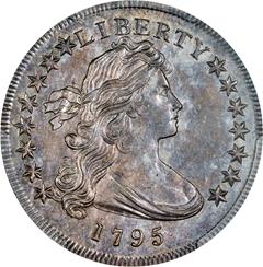 Picture of 1795 DRAPED BUST $1, OFF-CENTER BUST MS64+ 