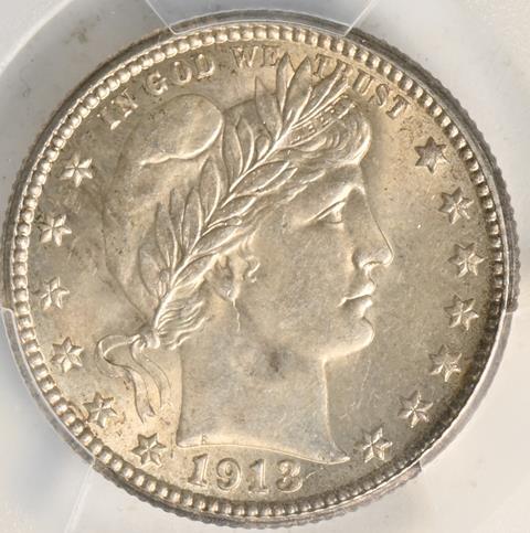 1913-S BARBER 25C