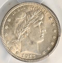 Picture of 1913-S BARBER 25C MS63 