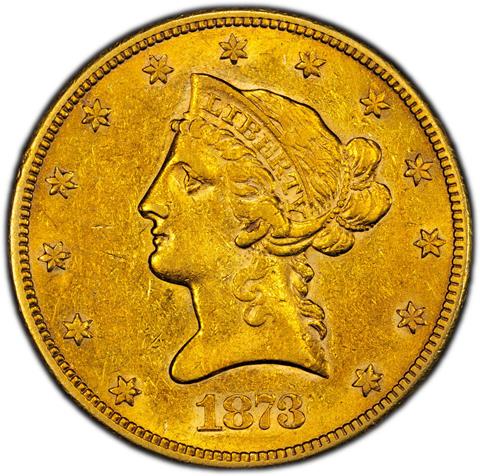 1873-CC LIBERTY HEAD $10