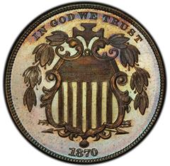 Picture of 1870 5C J-805 PR67 Brown