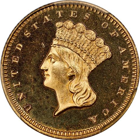 Picture of 1861 GOLD G$1 PR65 CAM